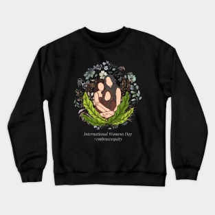 international women's day 2023 embrace equity 2023 Crewneck Sweatshirt